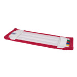 Microfibre flat mop with pockets and flaps