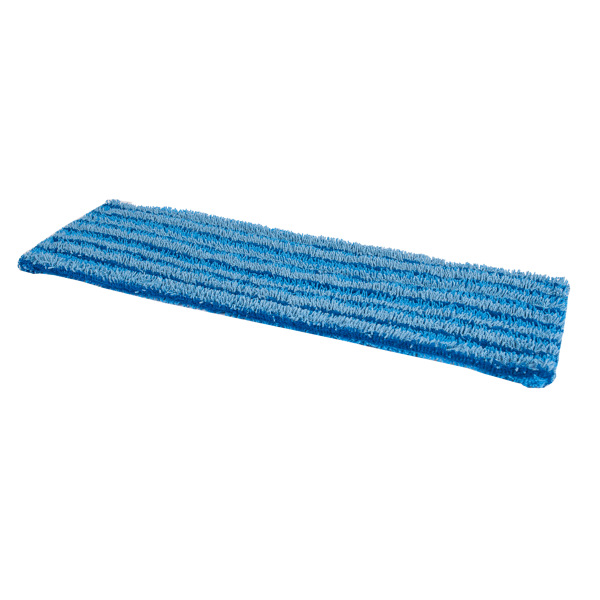 Microfibre flat mop scrub with pockets and flaps