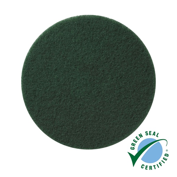 Green thin scrub pad