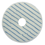 Tampon en microfibre avec bande bleue et trou