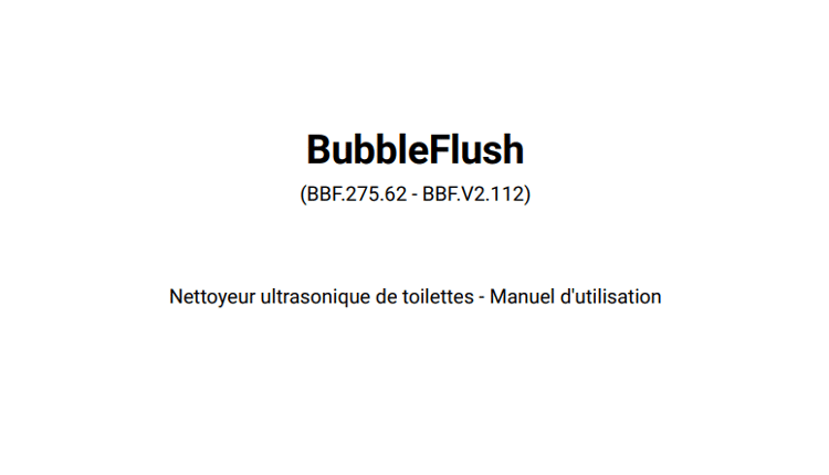 BubbleFlush FR