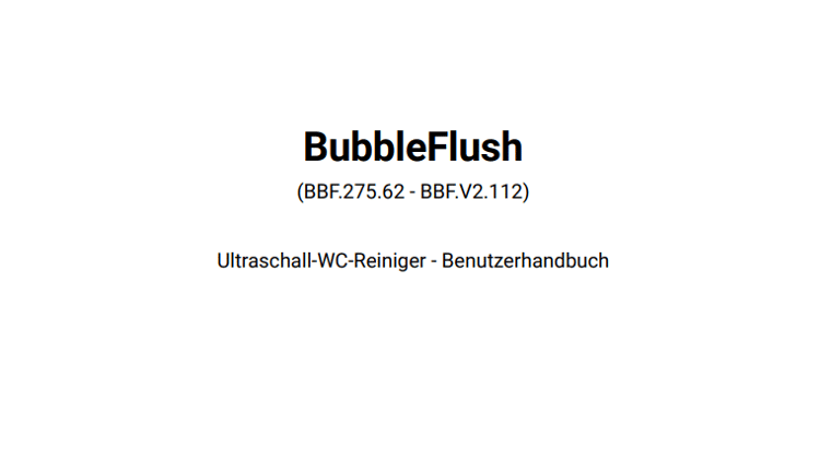 BubbleFlush DE