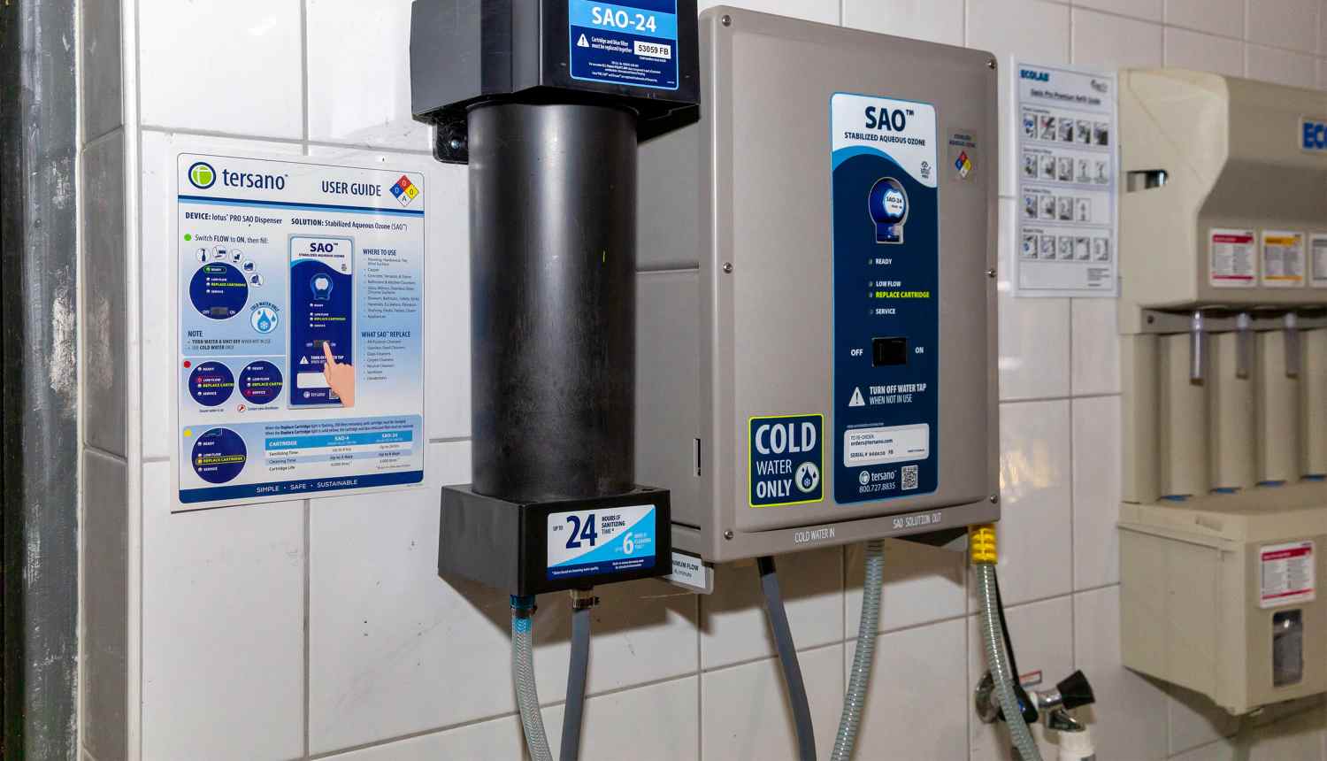 Tersano ozonwater schoonmaak