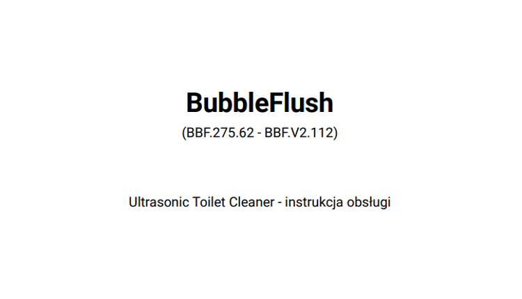 BubbleFlush PL